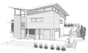 image of an architect drawing 3d house